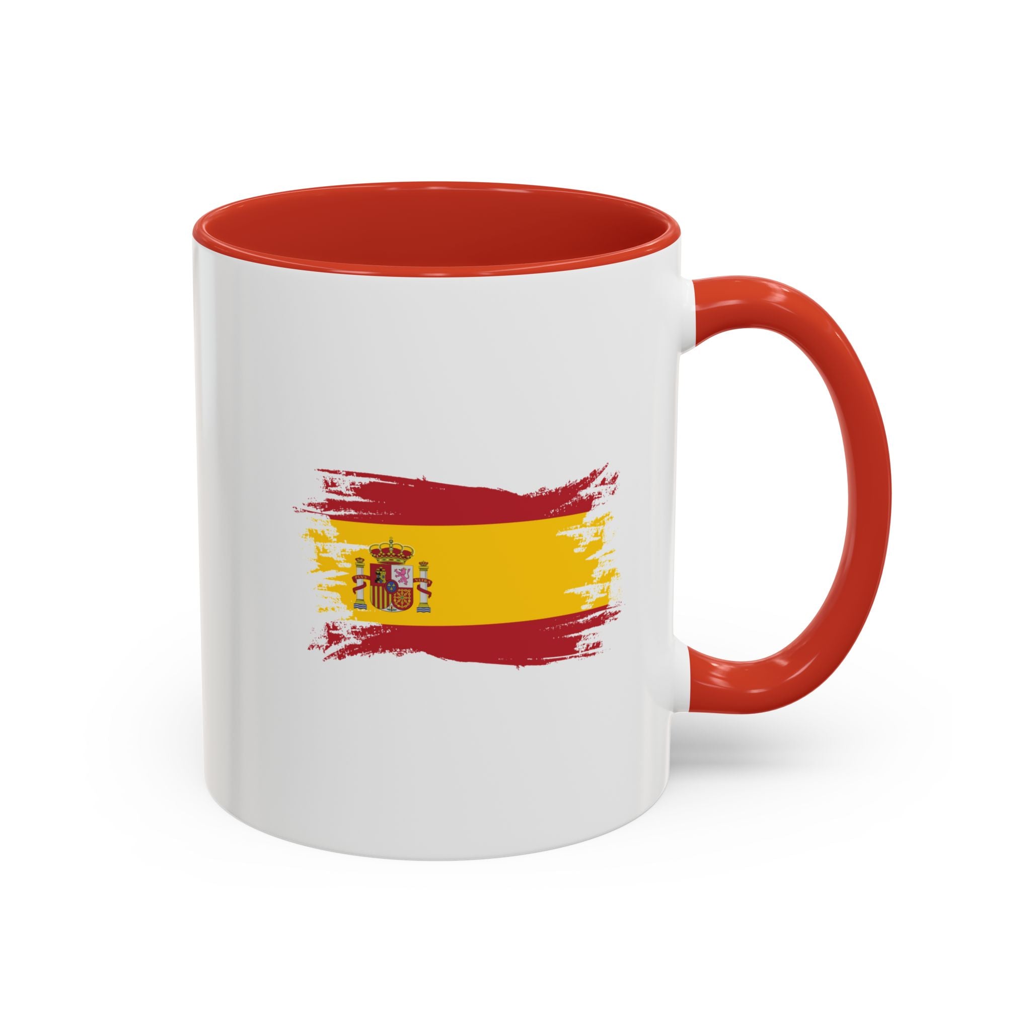 Spain Flag Coffee Mug — Spanish Brushstroke Accent Mug