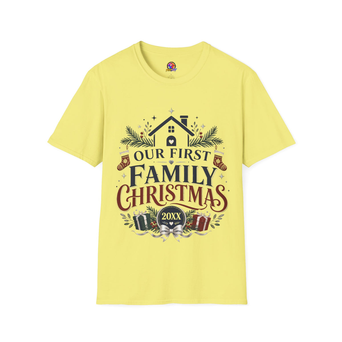 T-Shirt — Our First Family Christmas Personalized Tee