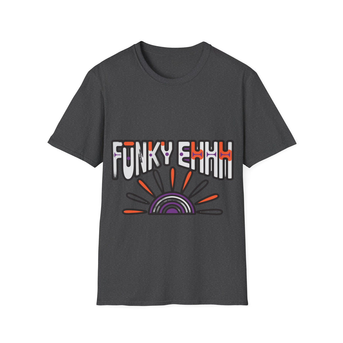 "Funky Ehhh" Retro Rainbow Tee | Groovy 70s Slogan T-Shirt - Trending Now - September 2026