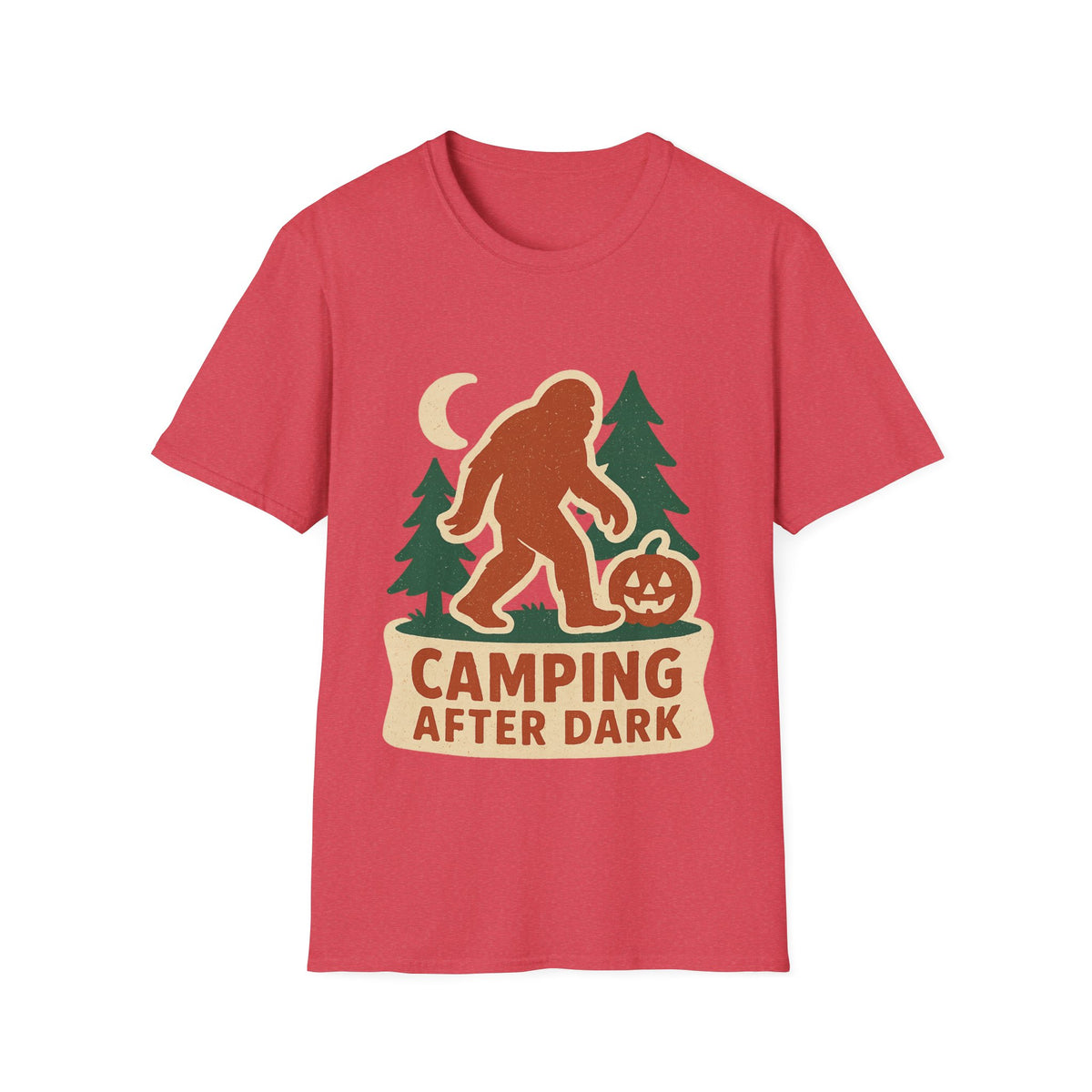 Camping After Dark T‑Shirt — Retro Bigfoot Camp Graphic Tee - Trending Now - August 2026