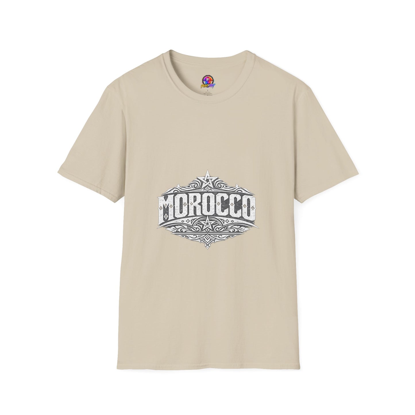 Morocco Vintage Graphic T-Shirt — Travel Tee with Ornamental Crest