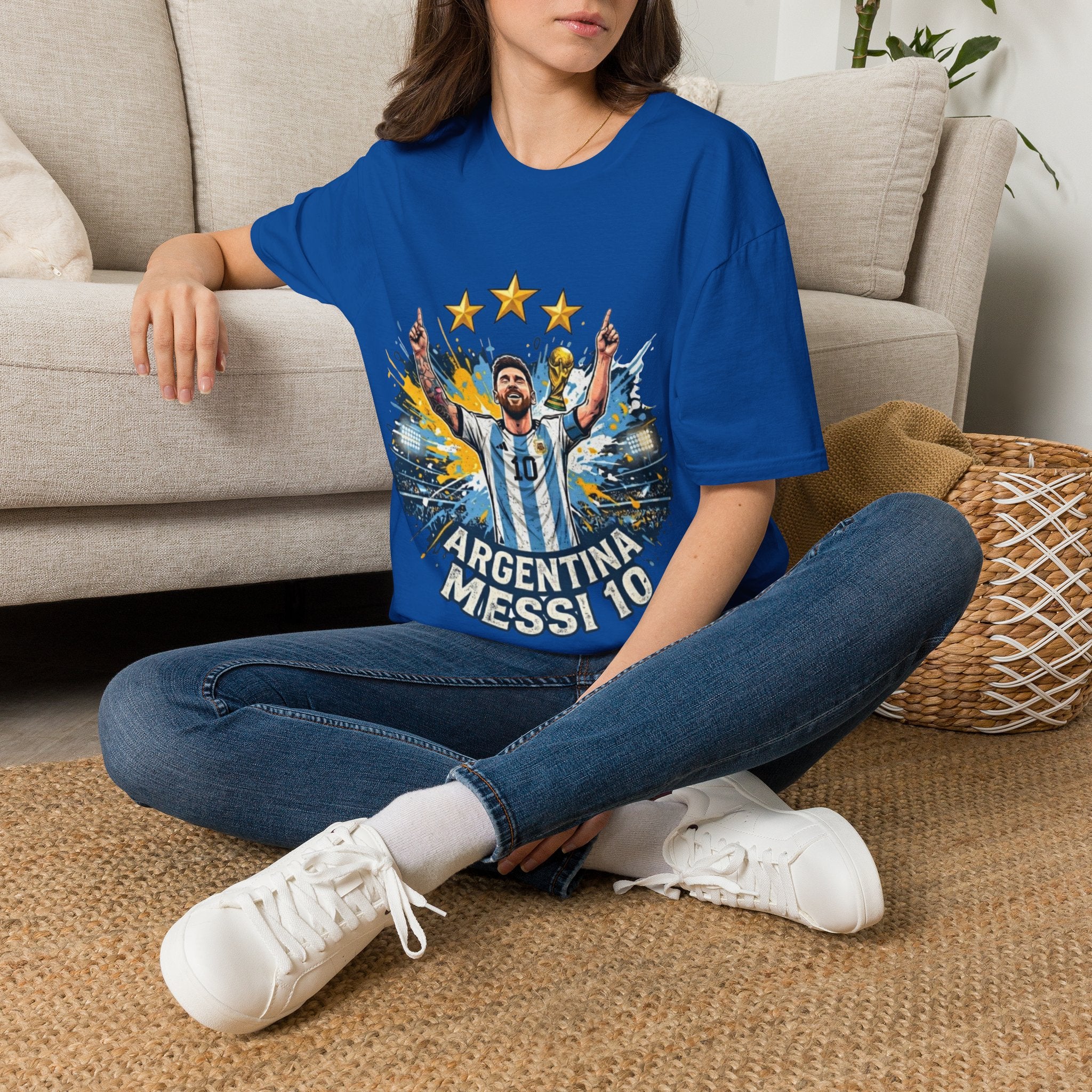 Argentina Messi Soccer T‑Shirt — World Cup Champion Fan Tee