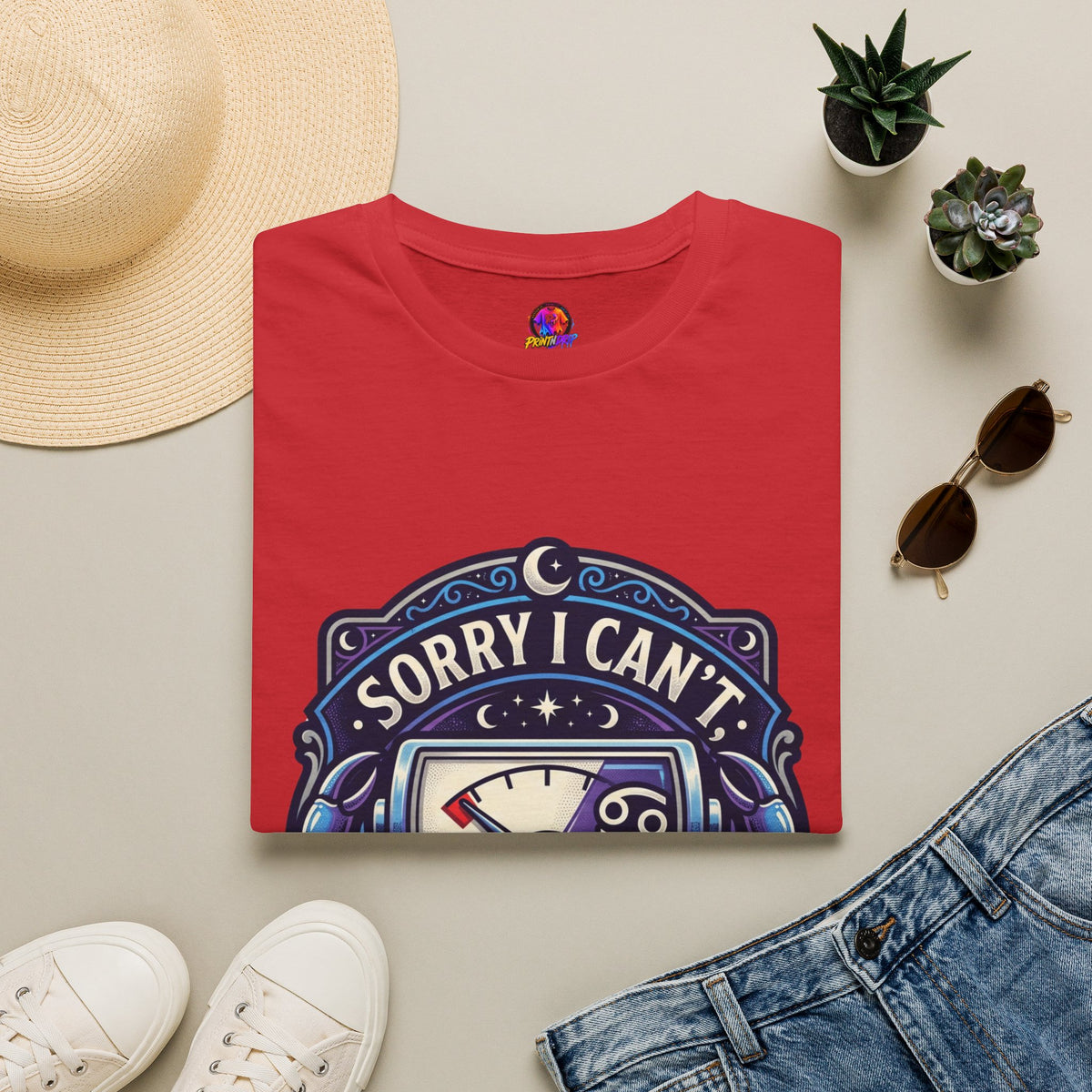 Cancer Support T-Shirt — "Sorry I Can't, My Cancer Social Battery Is Empty"