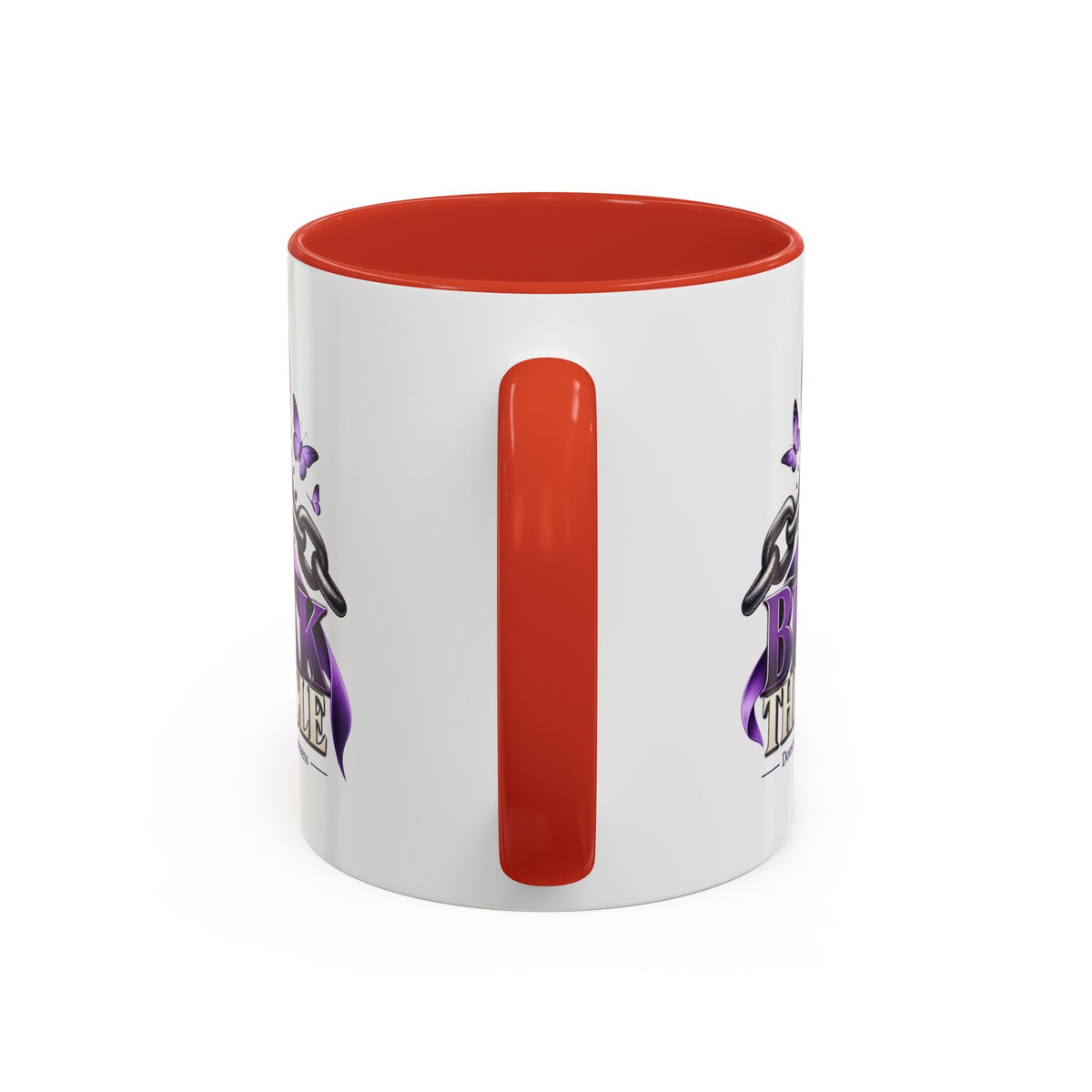 Break the Cycle Coffee Mug – Domestic Violence Awareness Purple Ribbon (11/15oz)