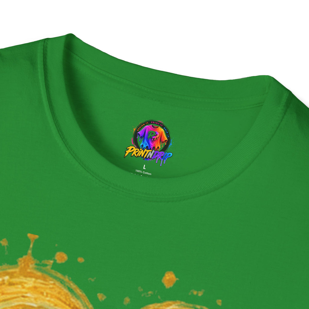 Childhood Cancer Awareness T-Shirt — "Fighter Today Brighter Tomorrow" Gold Ribbon