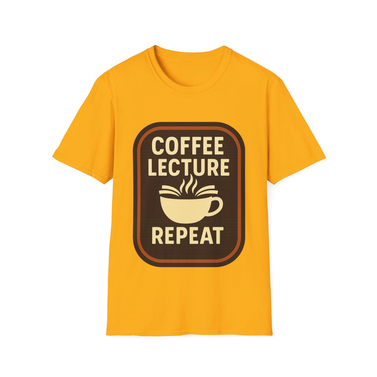 Coffee Lecture Repeat T‑Shirt — Funny Professor Coffee Tee for Teachers & Students - Trending Now - August 2026