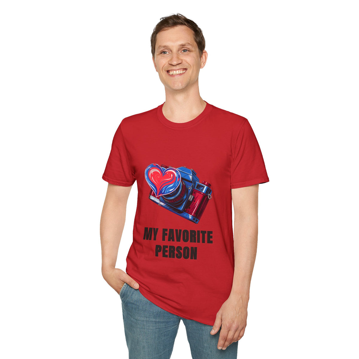 My Favorite Person Camera Heart T-Shirt — Photography Lover Graphic Tee - Trending Now - August 2026