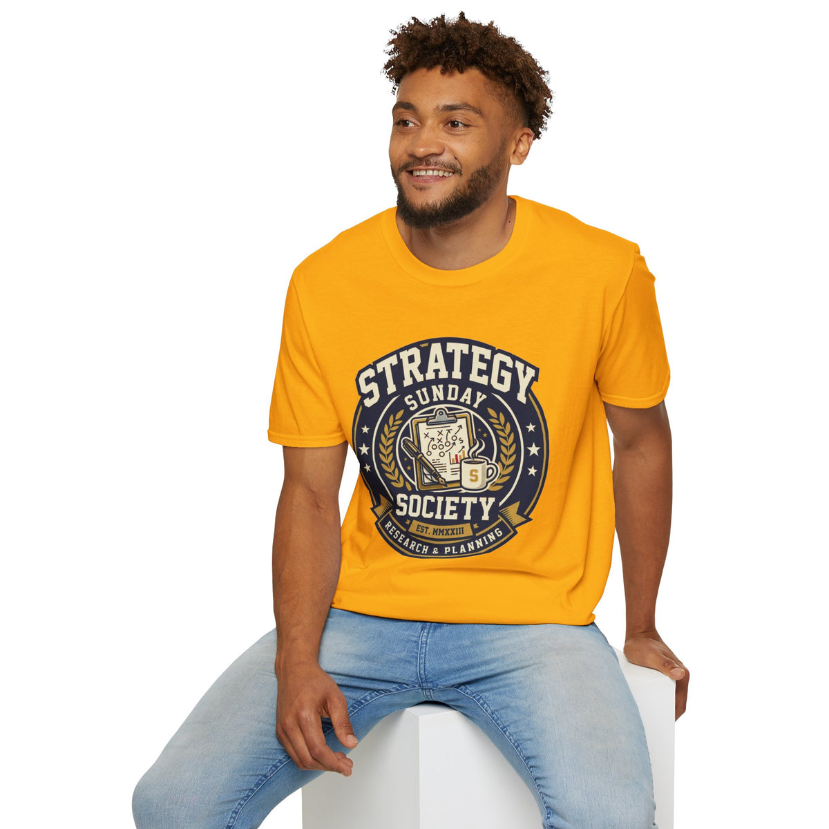 Strategy Society Sunday T‑Shirt — Retro Emblem Gaming / Strategy Club Tee - Trending Now - August 2026
