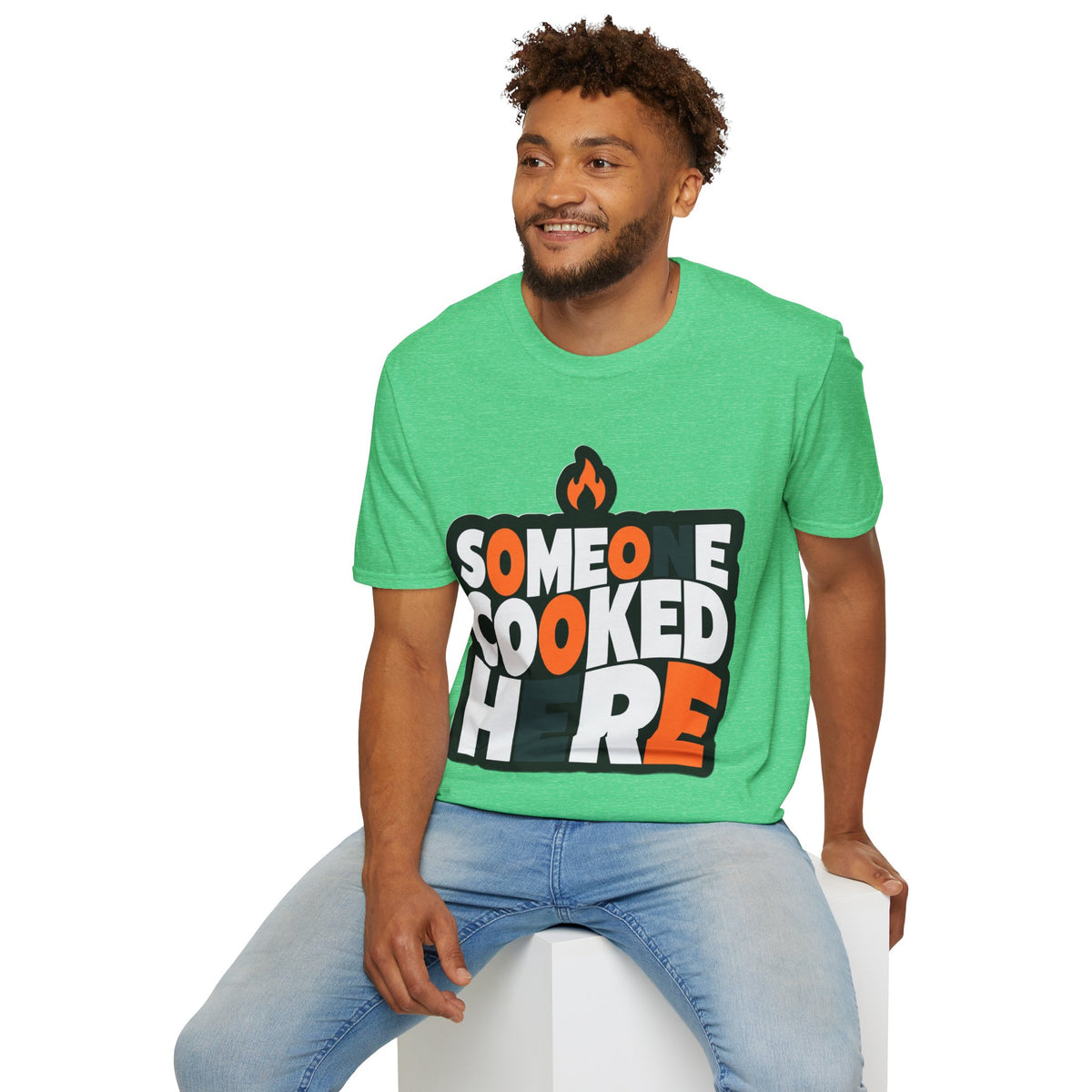 T-Shirt — "Someone Cooked Here" Funny Cooking Graphic Tee - Trending Now - August 2026