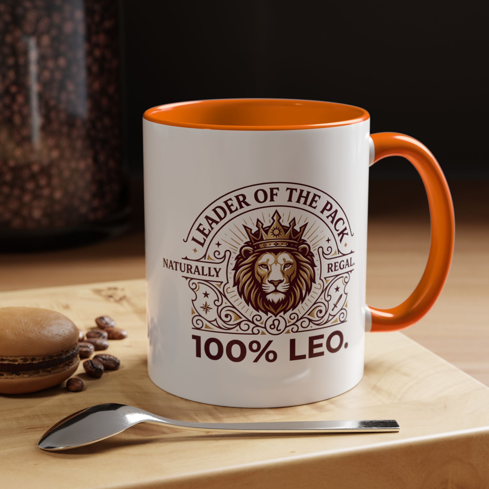 Leo Coffee Mug — 'Leader of the Pack' 100% Leo Zodiac Accent Mug