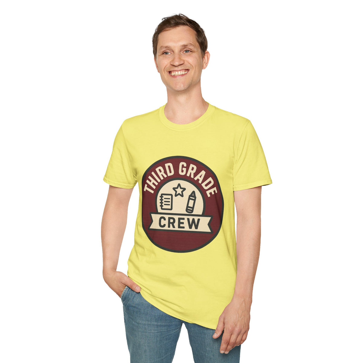 Third Grade Crew T-Shirt — Retro School Teacher & Student Tee - Trending Now - August 2026