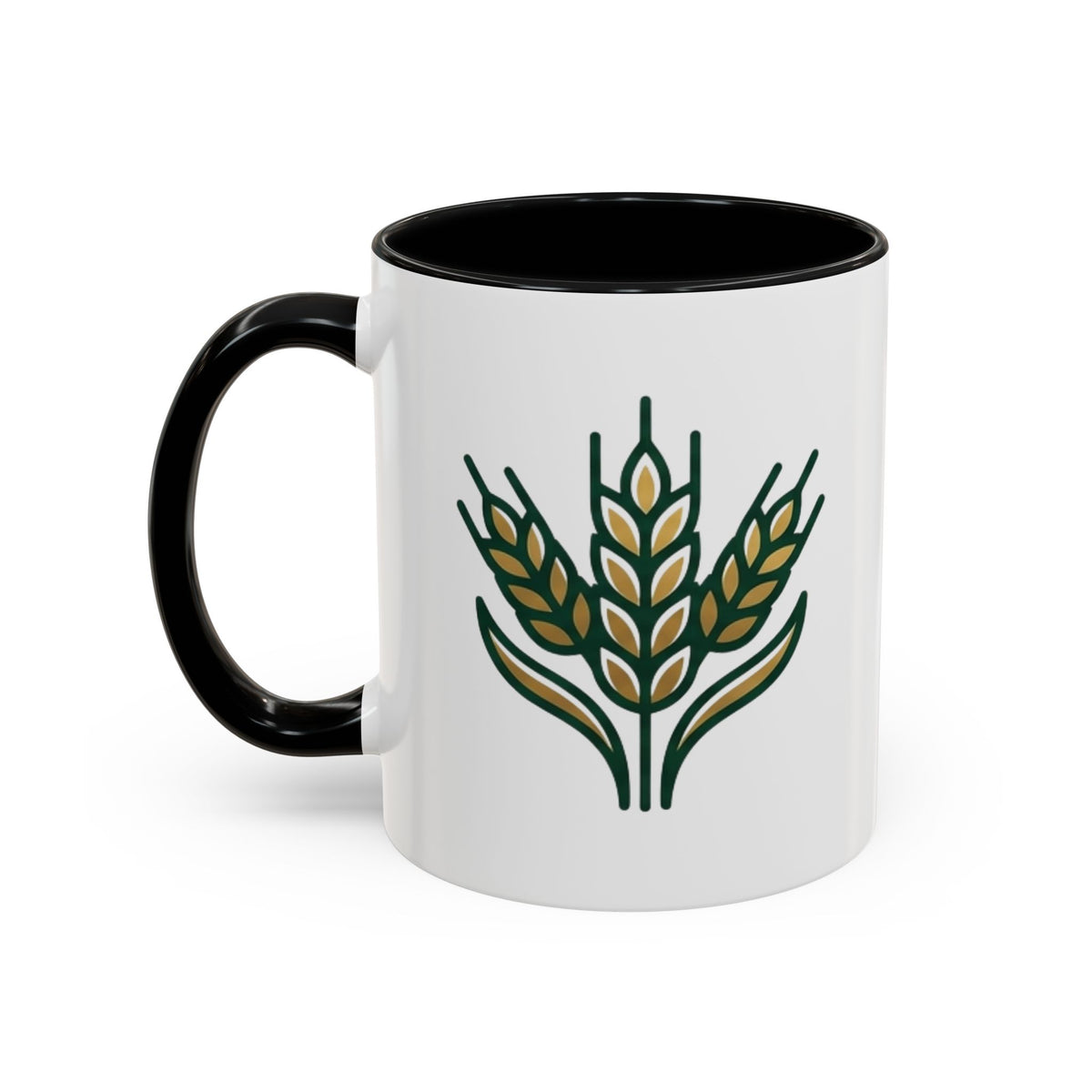 Virgo Zodiac Wheat Ear Accent Coffee Mug – Rustic Farmhouse Tea Cup