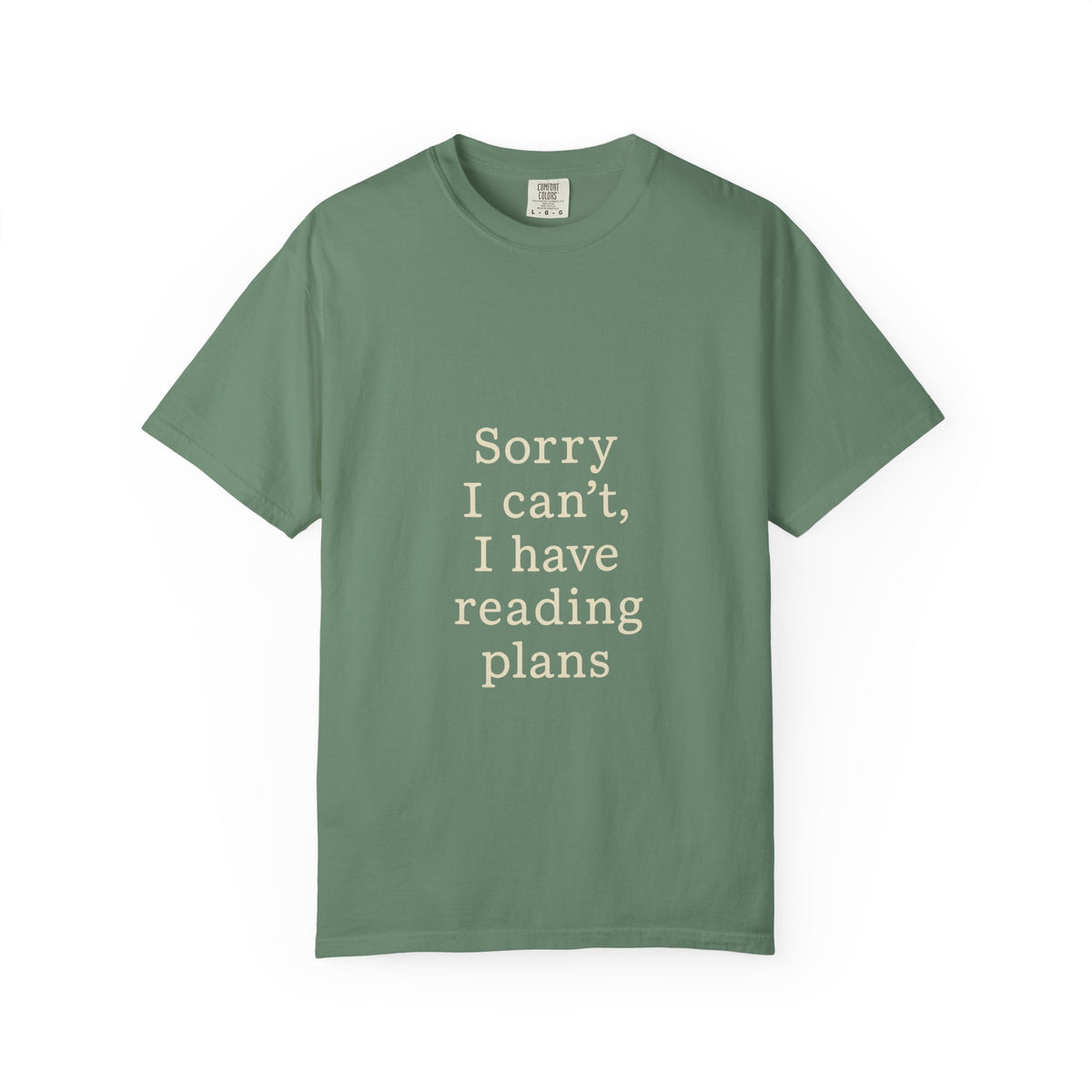 Reading Plans T-Shirt — "Sorry I Can't, I Have Reading Plans" Literary Tee - Trending Now - October 2026