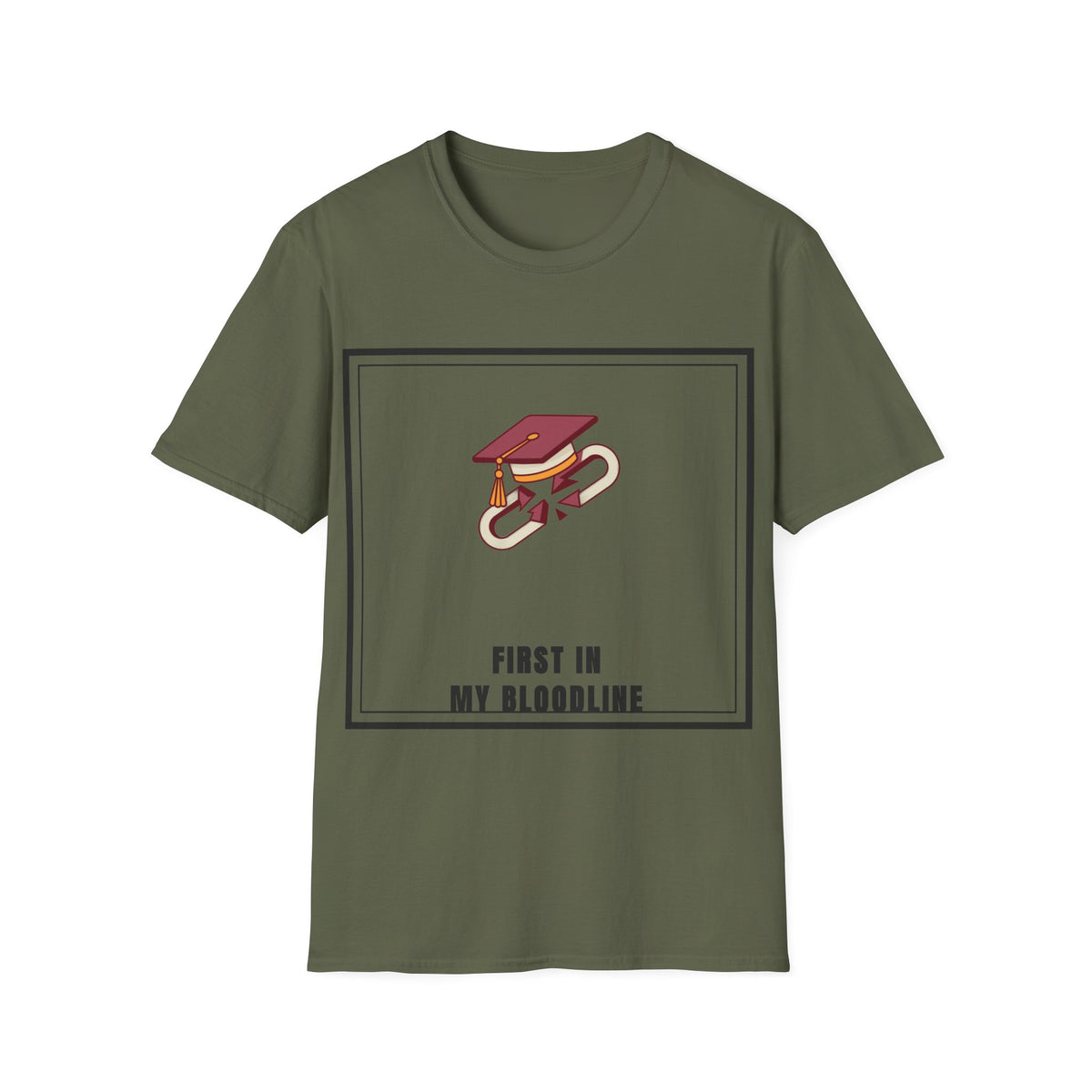 Graduation Cap T-Shirt — "First in My Bloodline" Graduate Tee - Trending Now - September 2026