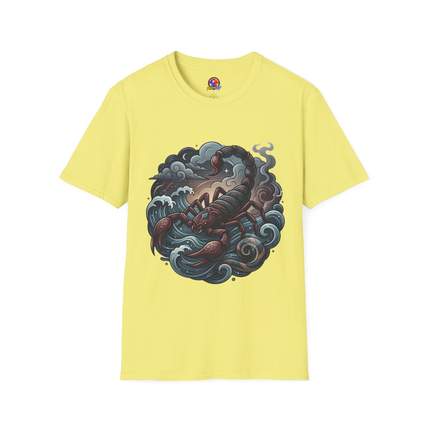Scorpion Wave T-Shirt — Nautical Tattoo-Inspired Sea Scorpion Design