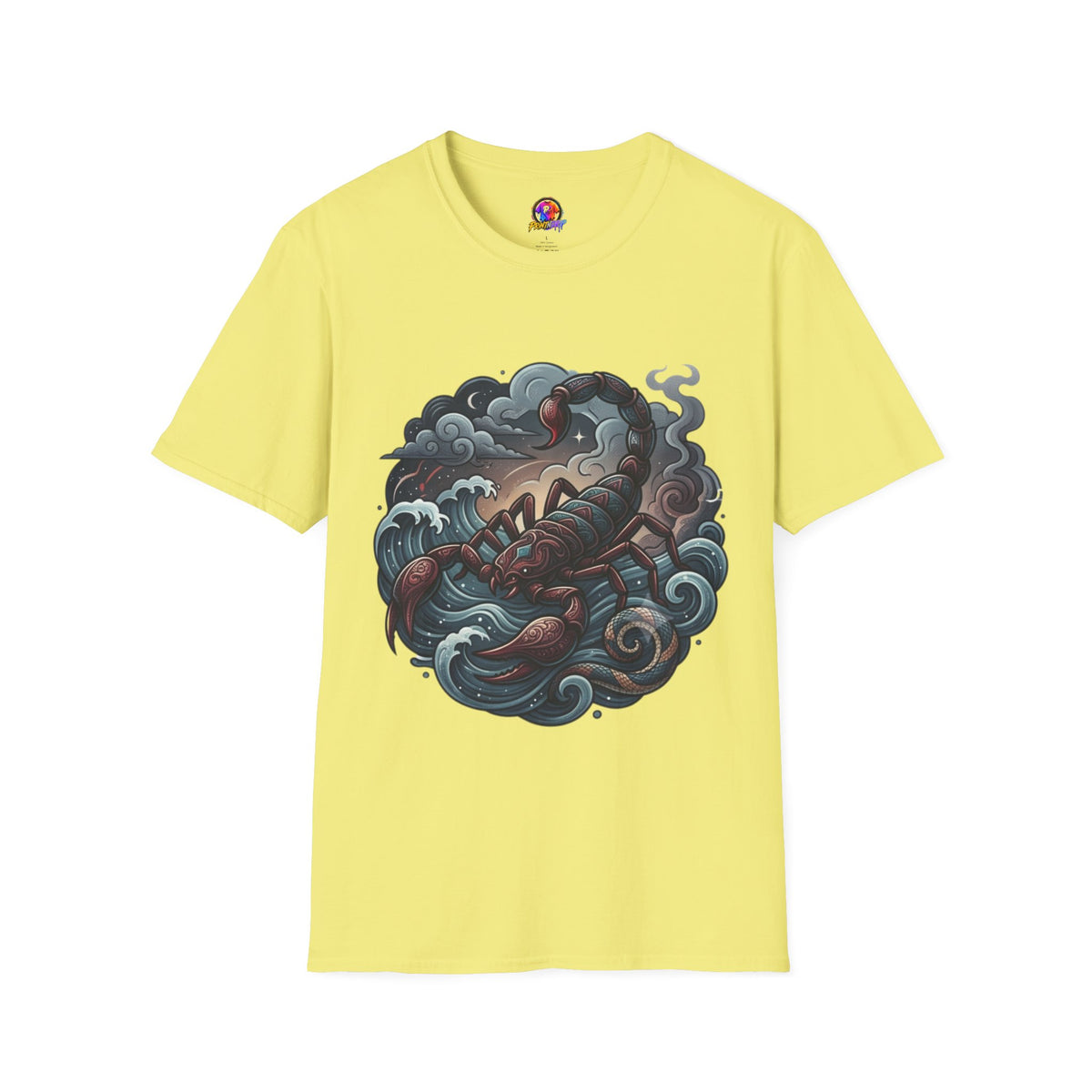 Scorpion Wave T-Shirt — Nautical Tattoo-Inspired Sea Scorpion Design