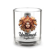 Sagittarius Glass Mug — "Untamed" Zodiac Horse Fire Astrology Coffee Cup