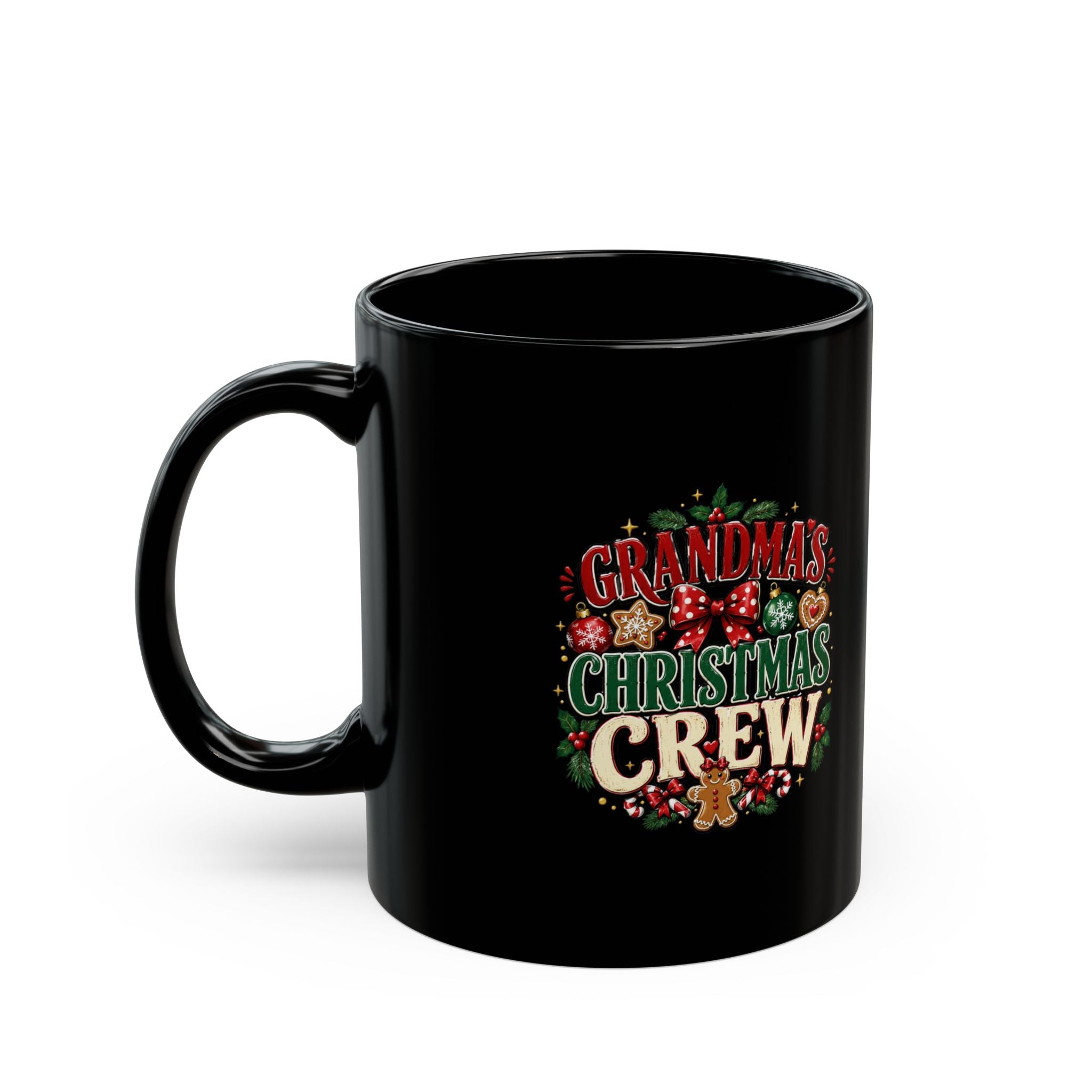 Grandma's Christmas Crew Mug — Festive Holiday Coffee Cup