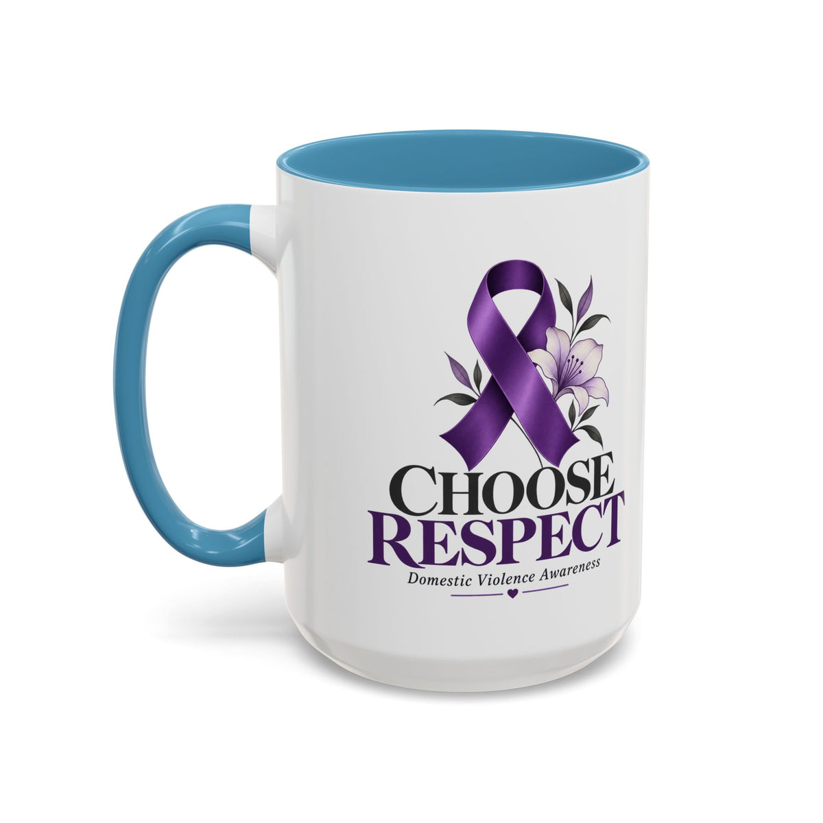Choose Respect - Domestic Violence Awareness Coffee Mug (Accent, 11/15oz)