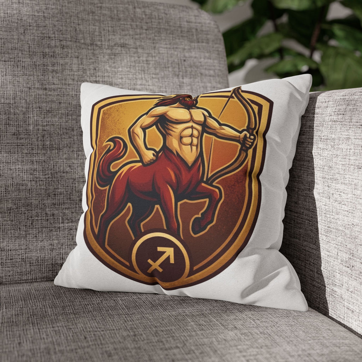 Sagittarius Centaur Zodiac Pillowcase — Archer Constellation Decorative Cushion