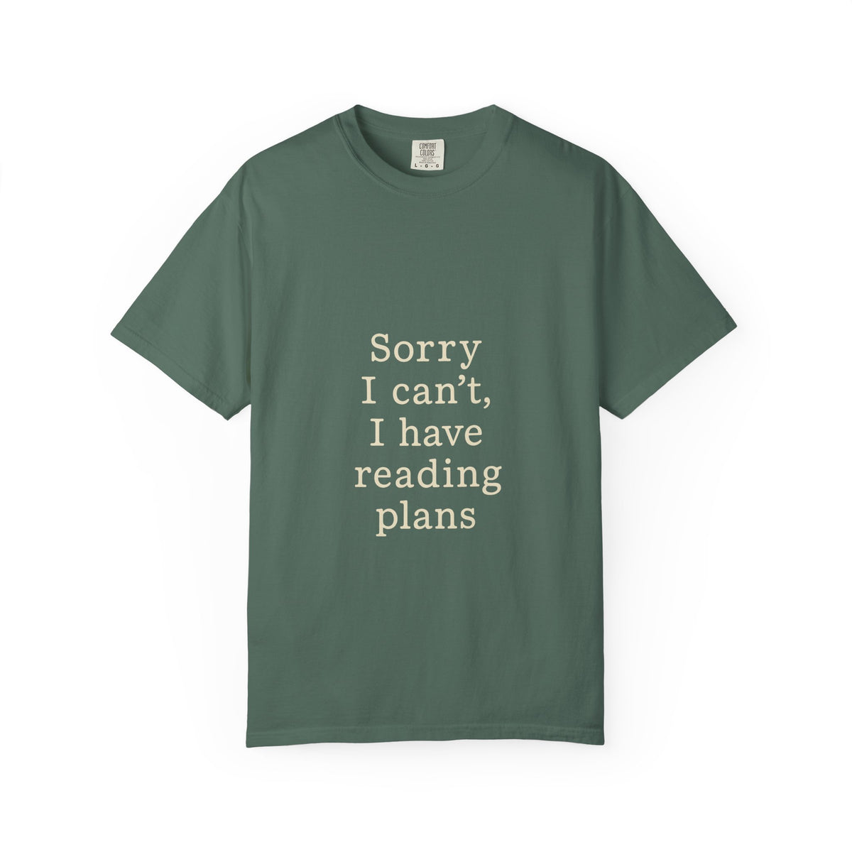 Reading Plans T-Shirt — "Sorry I Can't, I Have Reading Plans" Literary Tee - Trending Now - October 2026