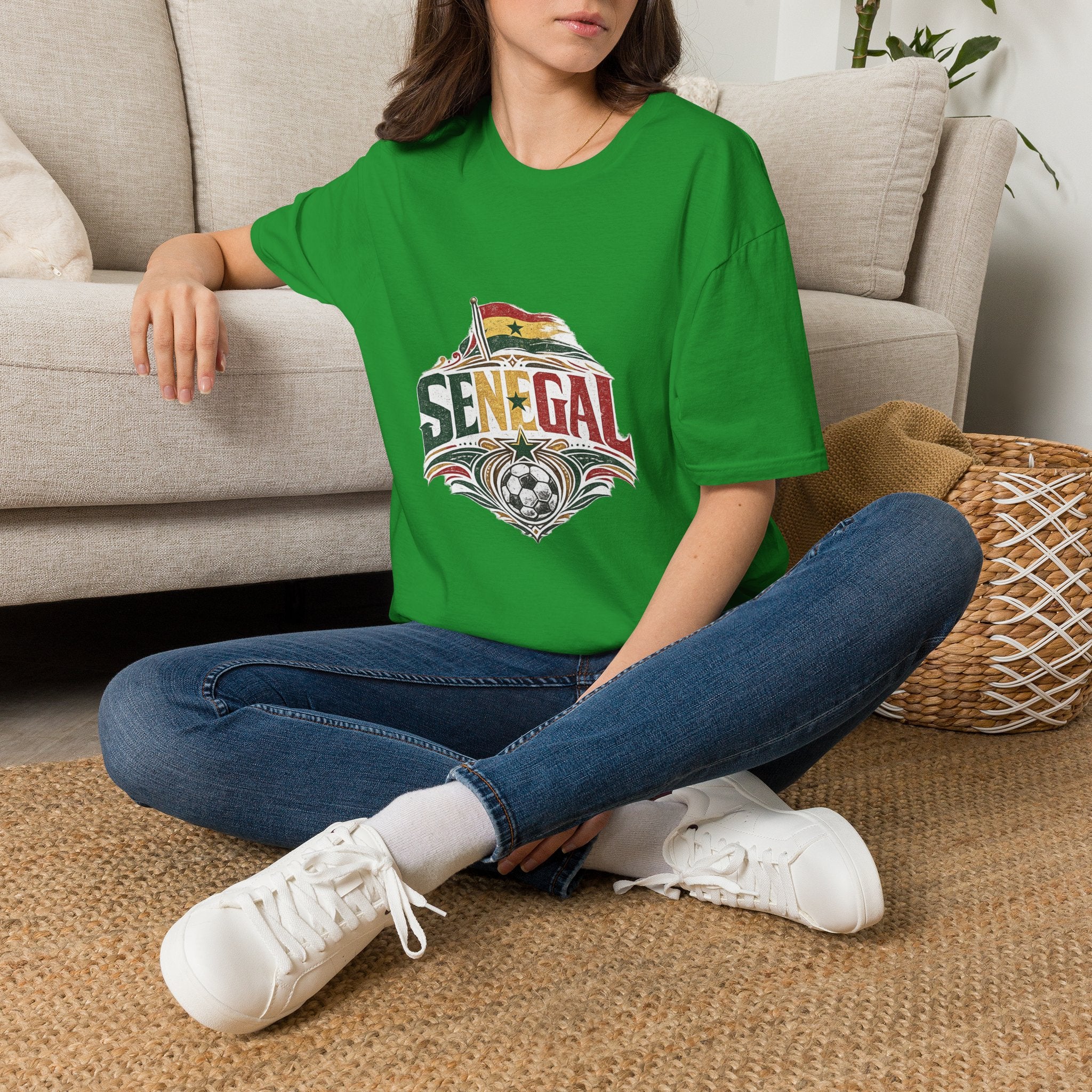 Senegal Flag Graphic T-Shirt — Vintage Senegal Pride Tee
