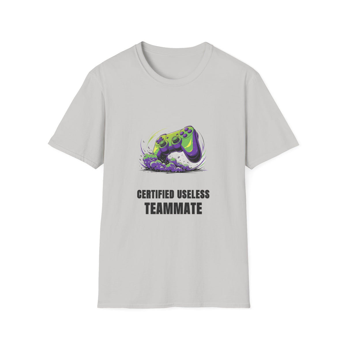 Gaming T-Shirt — "Certified Useless Teammate" Controller Graphic - Trending Now - August 2026