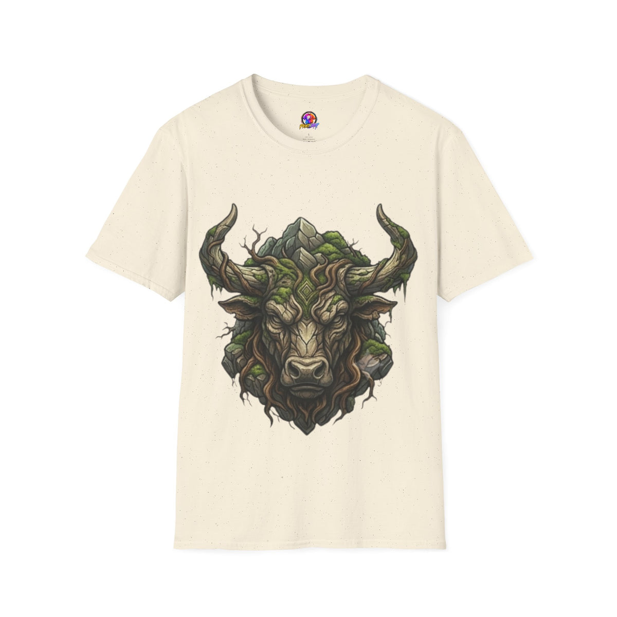 Taurus Greenman Bull T-Shirt — Nature Spirit Woodland Bull Graphic Tee