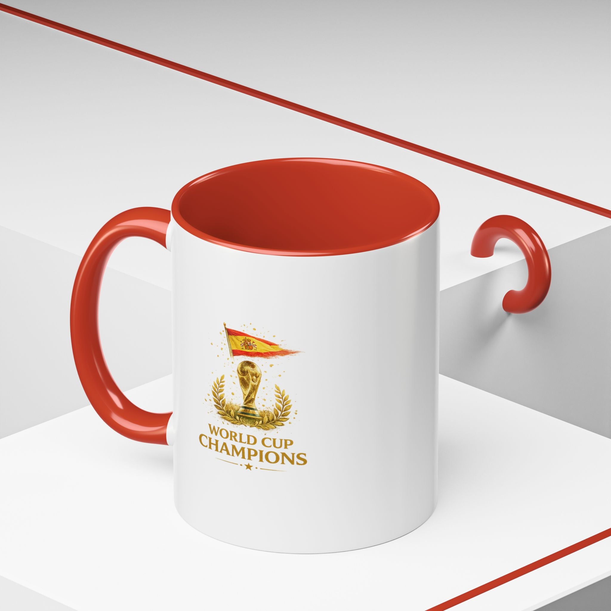 World Cup Champions Coffee Mug – Spanish Flag Accent