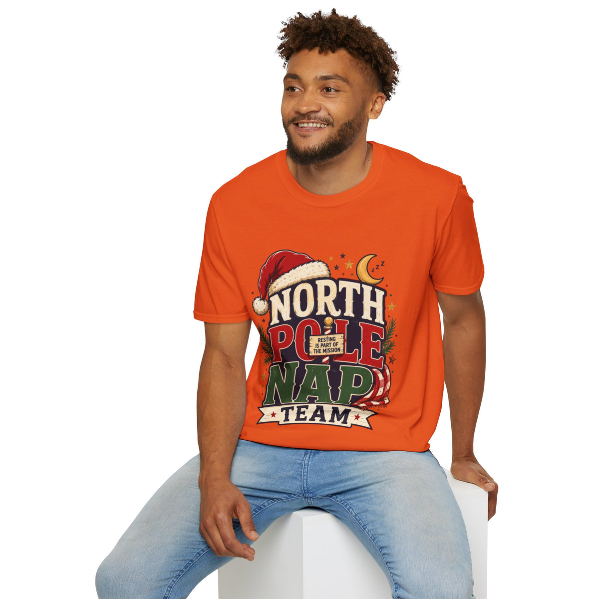 North Pole Nap Team T-Shirt — Funny Christmas Sleepy Holiday Tee