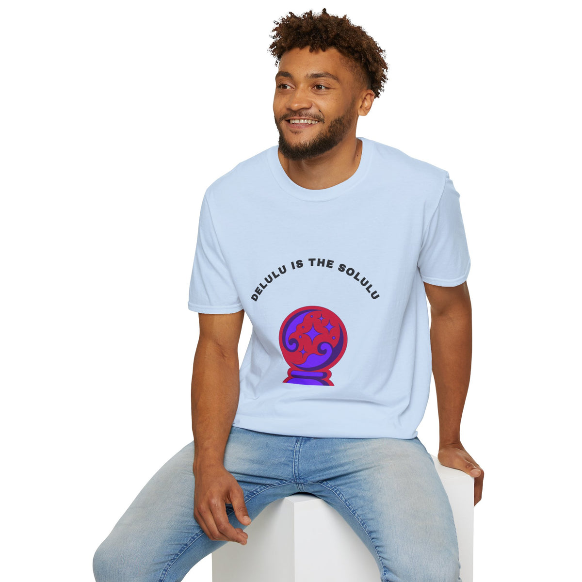 T-Shirt — Delulu Is The Solulu Crystal Ball Graphic Tee - Trending Now - September 2026