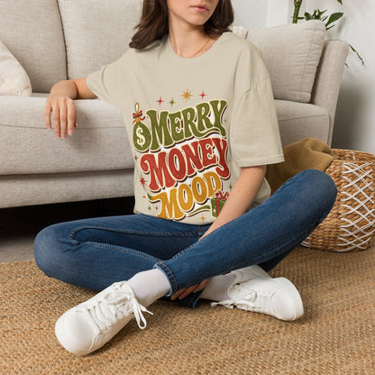 Merry Money Mood T‑Shirt — Retro Holiday Graphic Tee