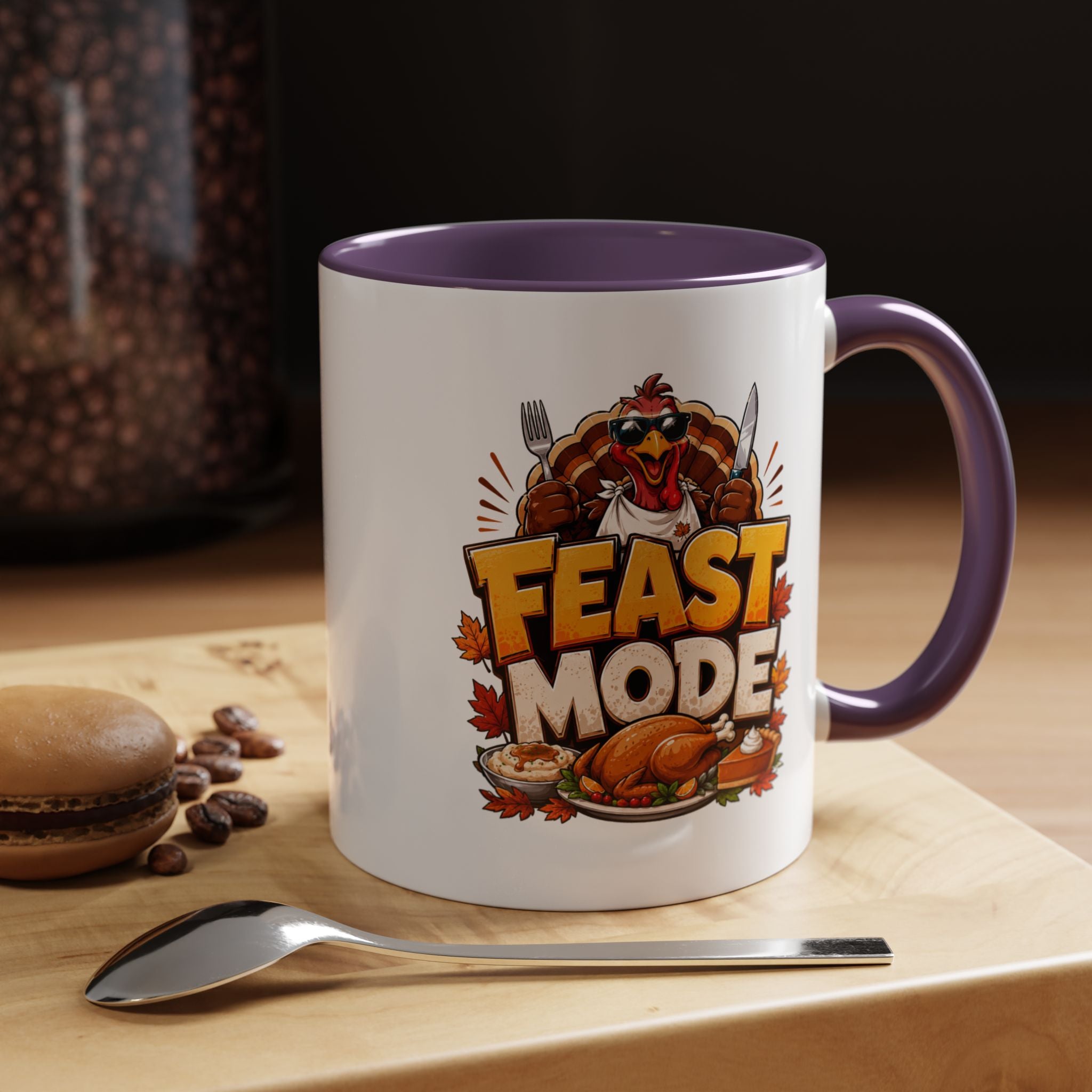 Thanksgiving Mug Feast Mode Coffee Mug — Thanksgiving Turkey Holiday Mug