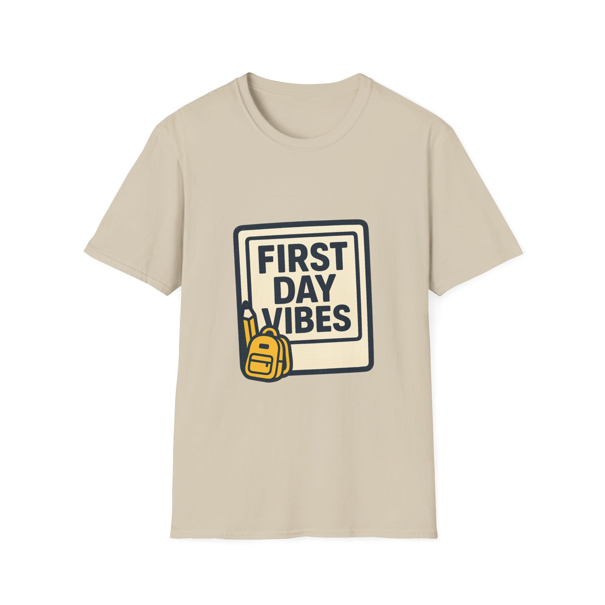 First Day Vibes T-Shirt — 'First Day' Retro Badge Tee - Trending Now - September 2026
