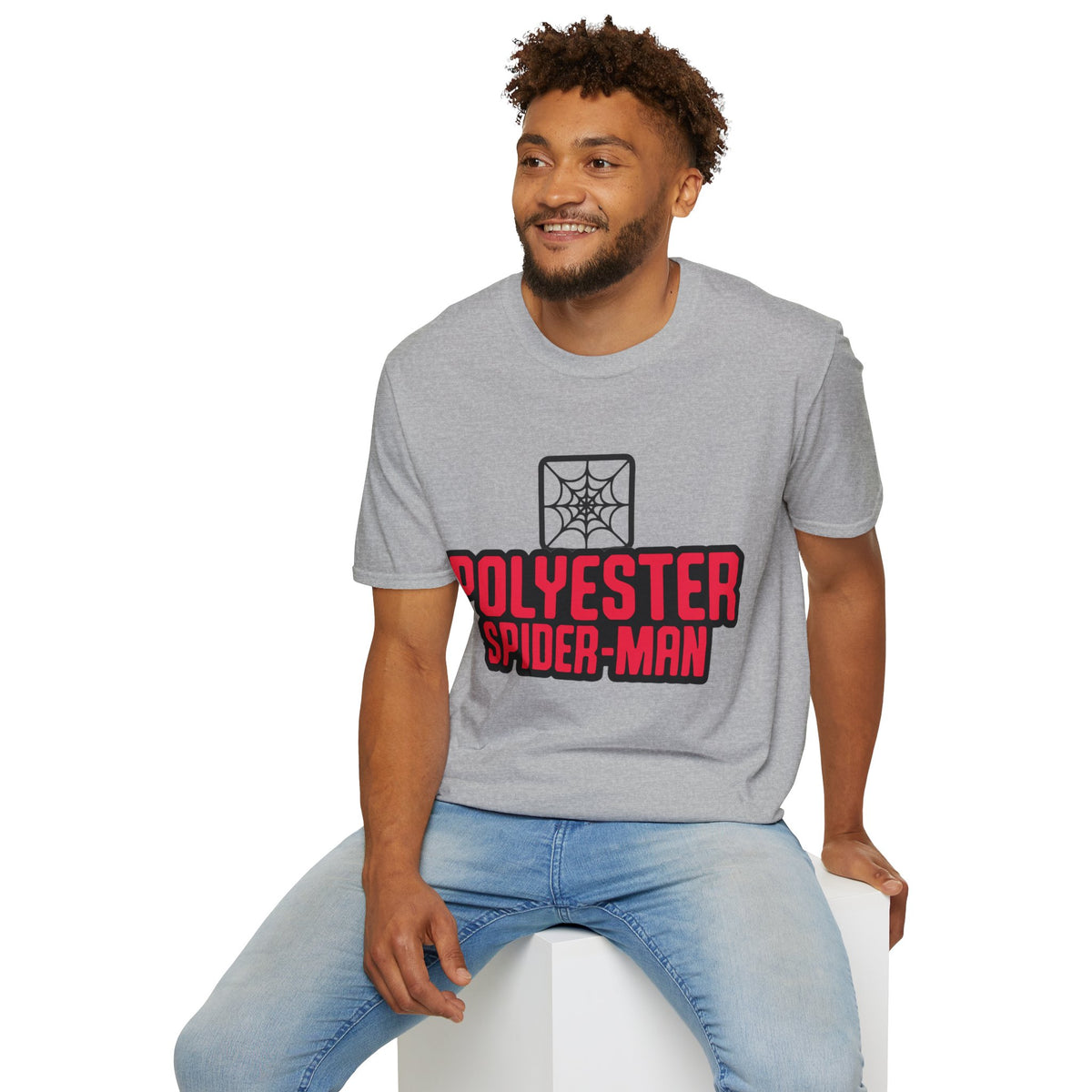 Spider-Man Polyester Graphic Tee — Bold Retro Logo Spiderweb T-Shirt - Trending Now - August 2026