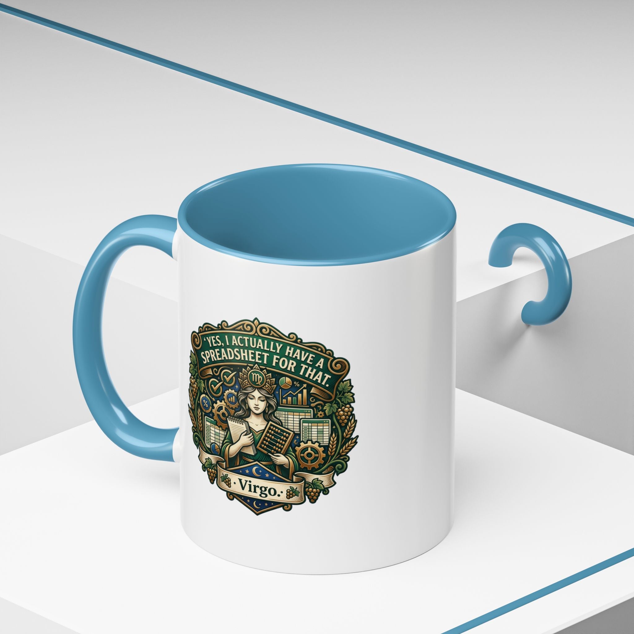 Virgo Coffee Mug - "Yes, I Actually Have a Spreadsheet for That" Accent Mug (11/15oz)