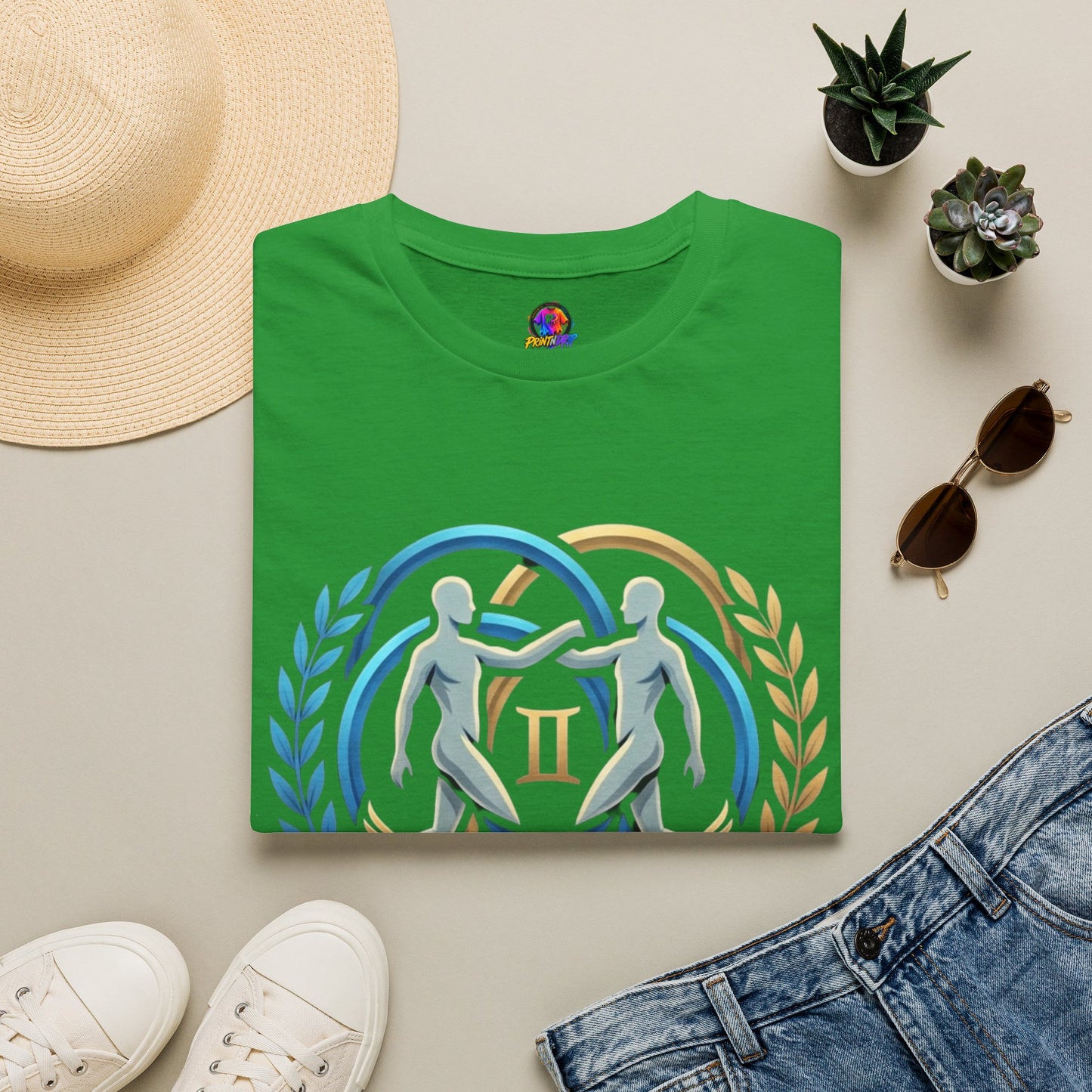 Gemini Zodiac T-Shirt — 'Gemini: Master of Adaptation' Astrological Graphic Tee