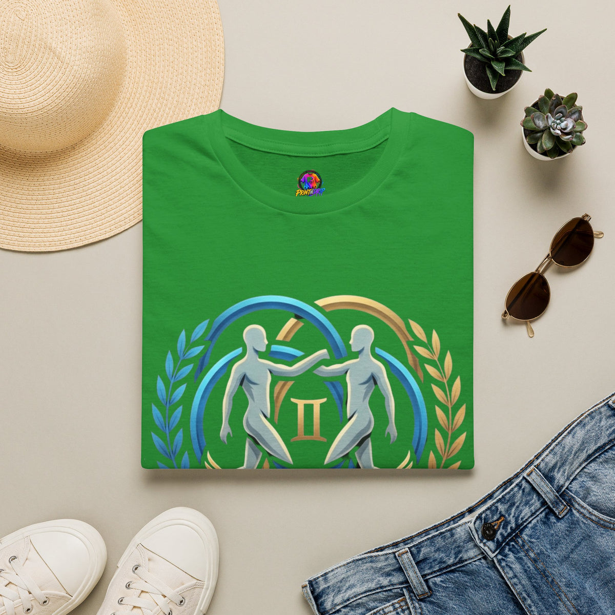 Gemini Zodiac T-Shirt — 'Gemini: Master of Adaptation' Astrological Graphic Tee
