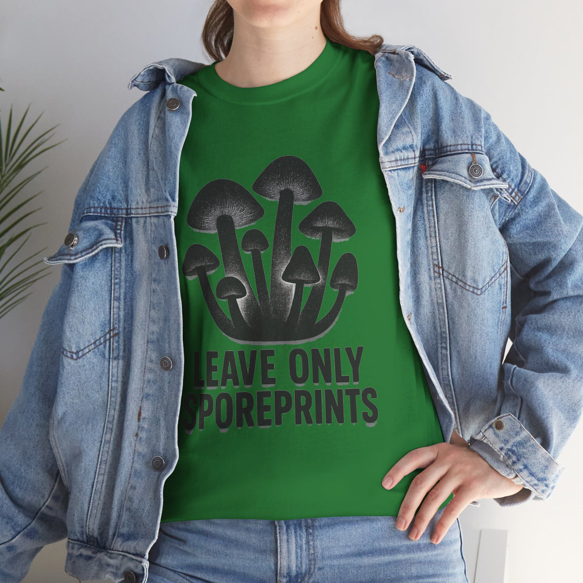 Mushroom Tee — "Leave Only Sporeprints" Eco Nature Graphic Shirt - Trending Now - August 2026
