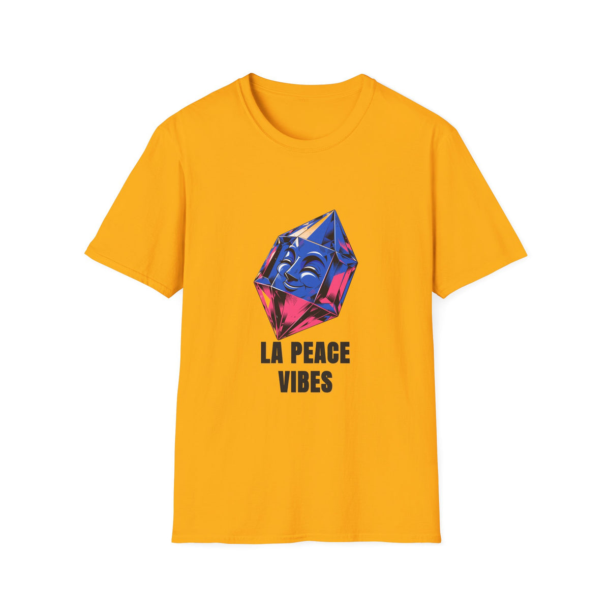 Peace Vibes T-Shirt — Blue Crystal Smiling Buddha Graphic Tee - Trending Now - August 2026