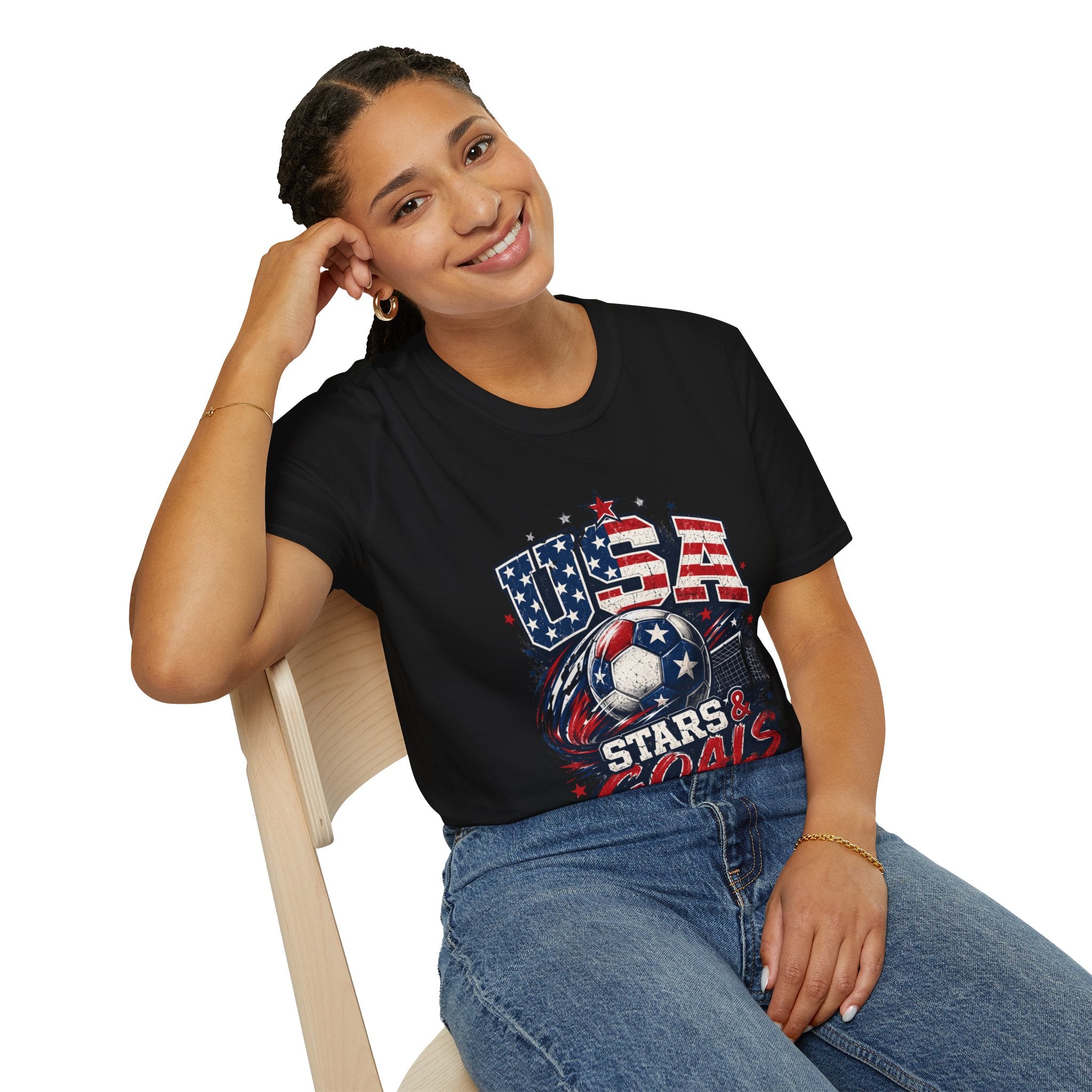USA Stars & Goals Soccer T-Shirt