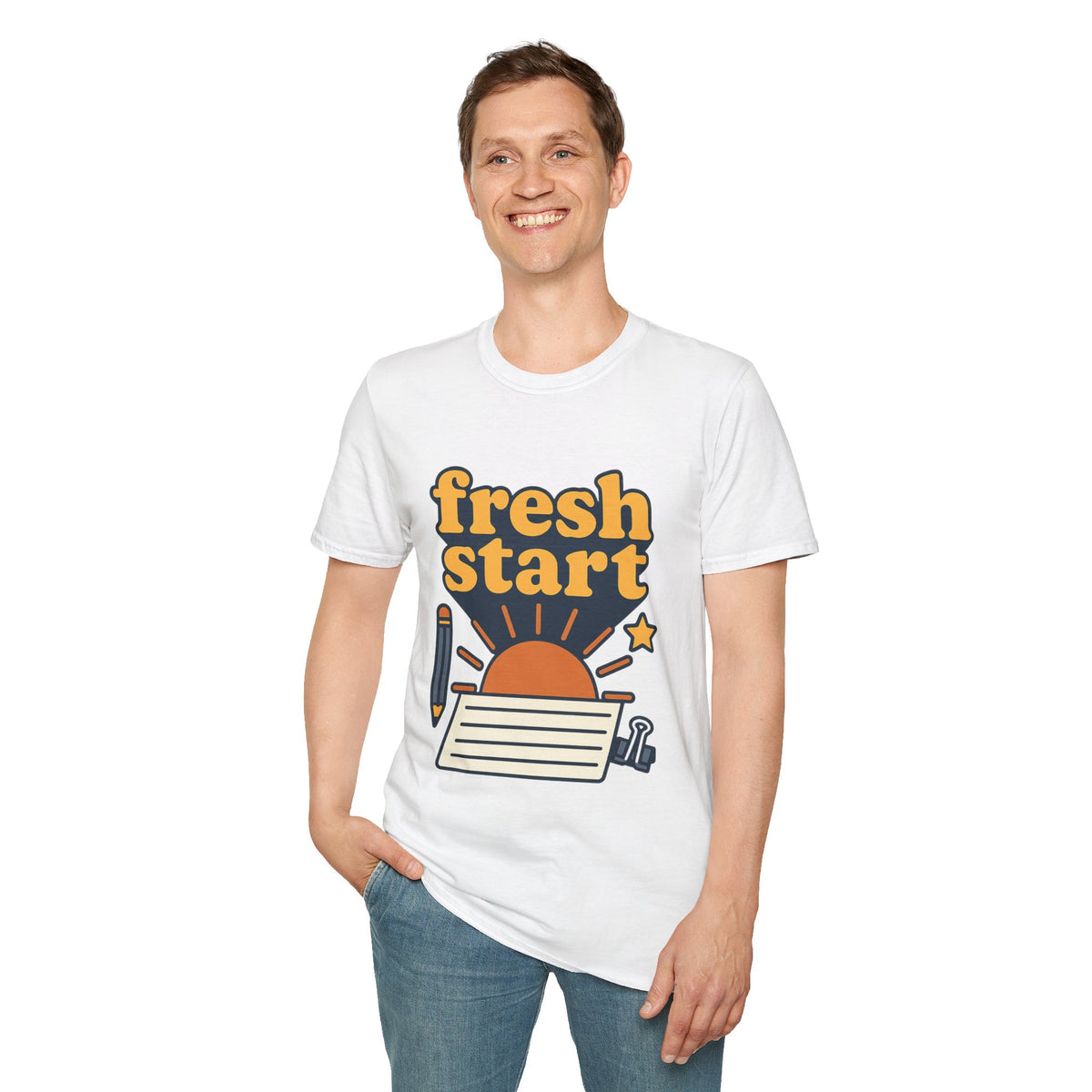 Fresh Start T-Shirt – Retro Sunrise Graphic  - Trending Now - August 2026