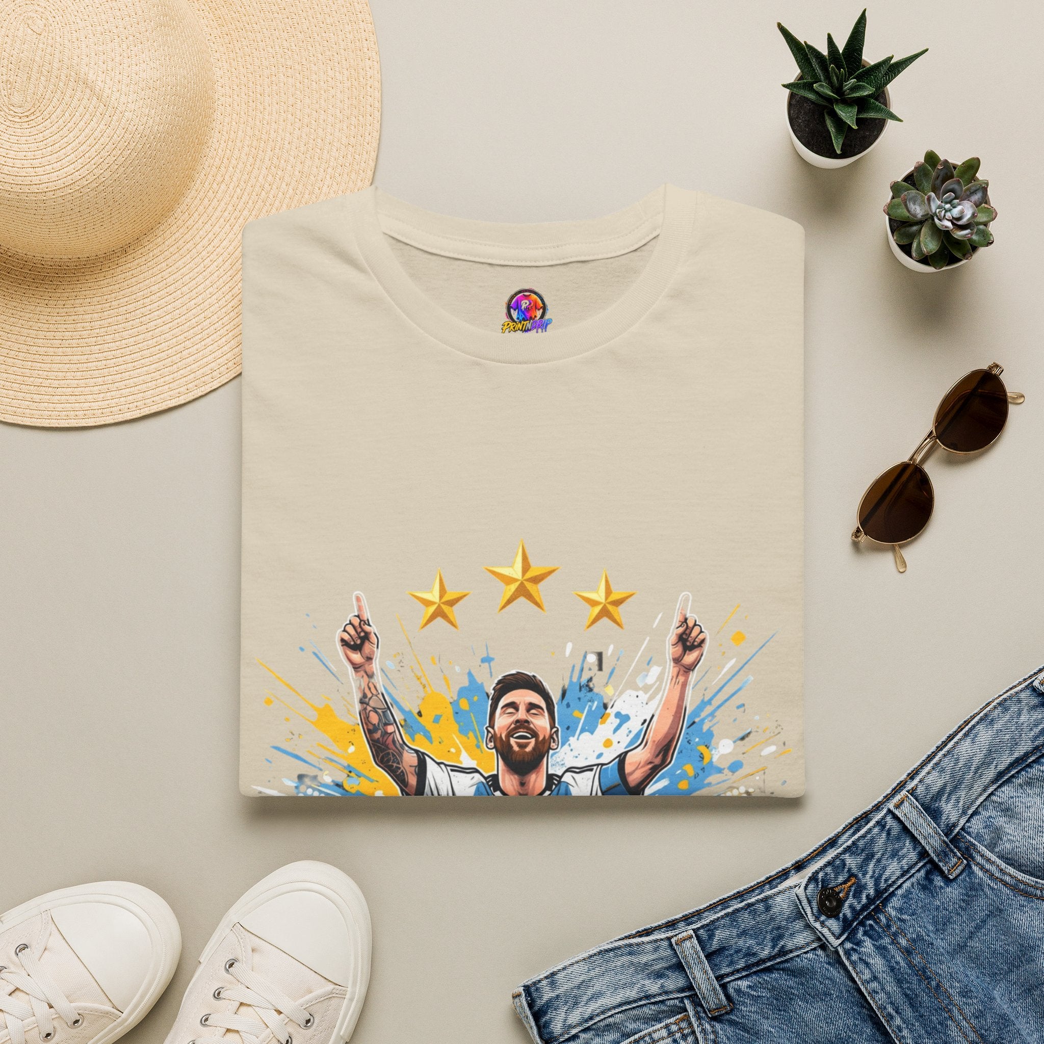 Argentina Messi  Soccer T‑Shirt — Argentina Messi 10 Fan Tee
