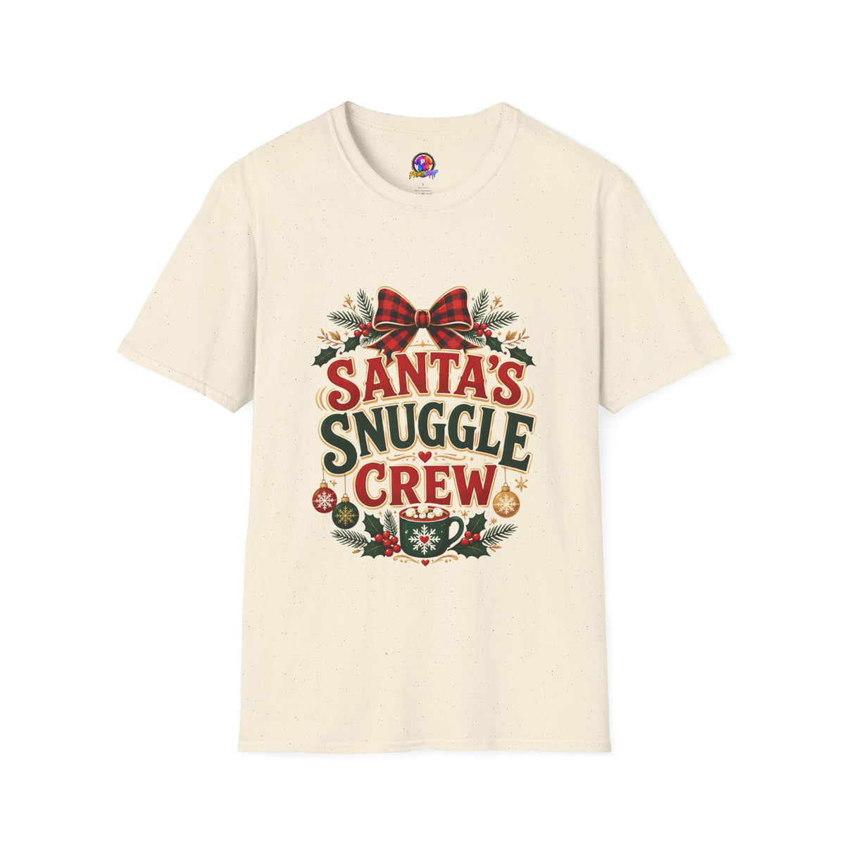 Santa's Snuggle Crew T-Shirt — Cute Christmas Holiday Tee