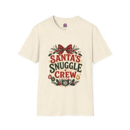 Santa's Snuggle Crew T-Shirt — Cute Christmas Holiday Tee