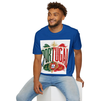 Portugal Vintage Compass T-Shirt — Retro Portuguese Flag Travel Tee