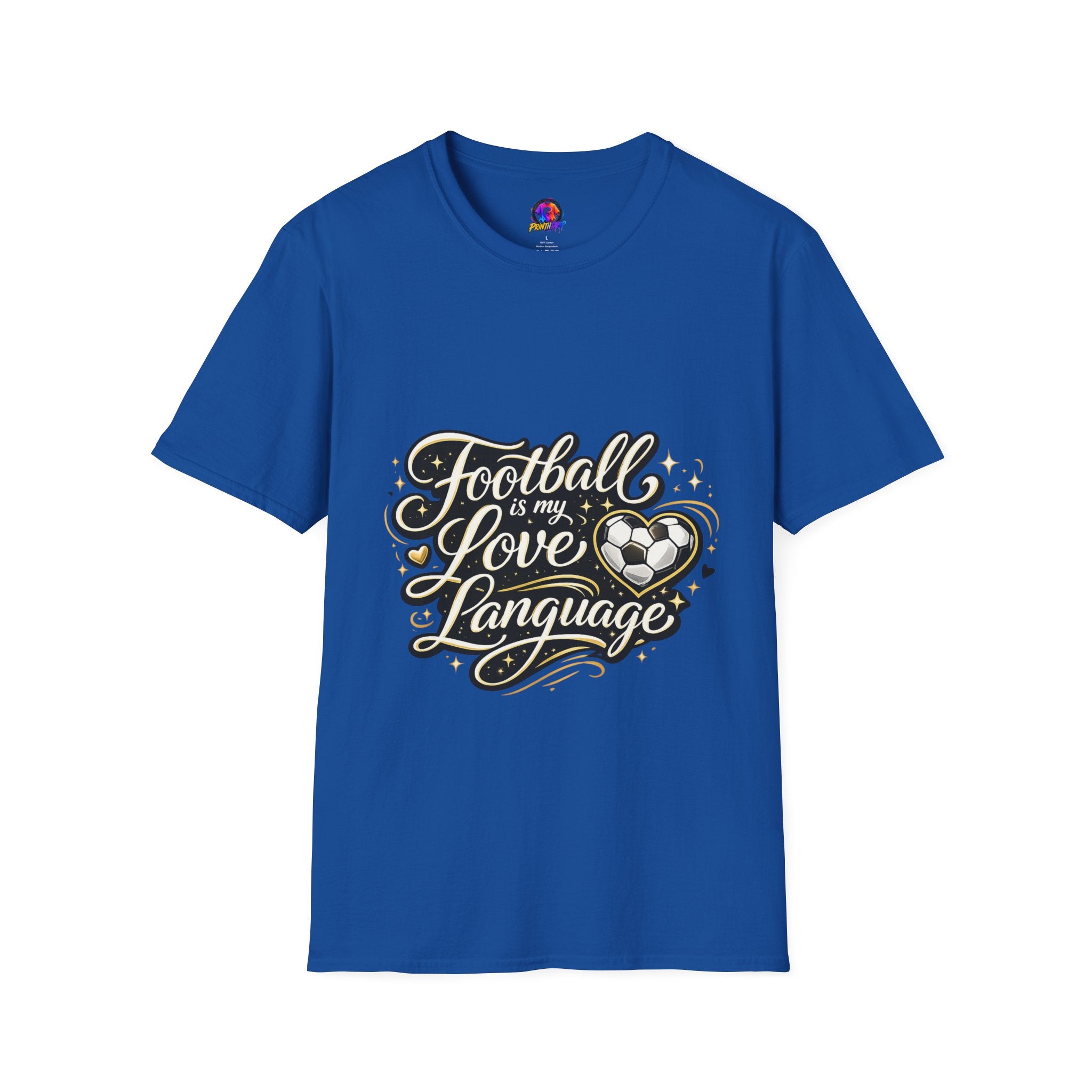 Women's/Unisex Soccer Fan Shirt Football Is My Love Language Tee —