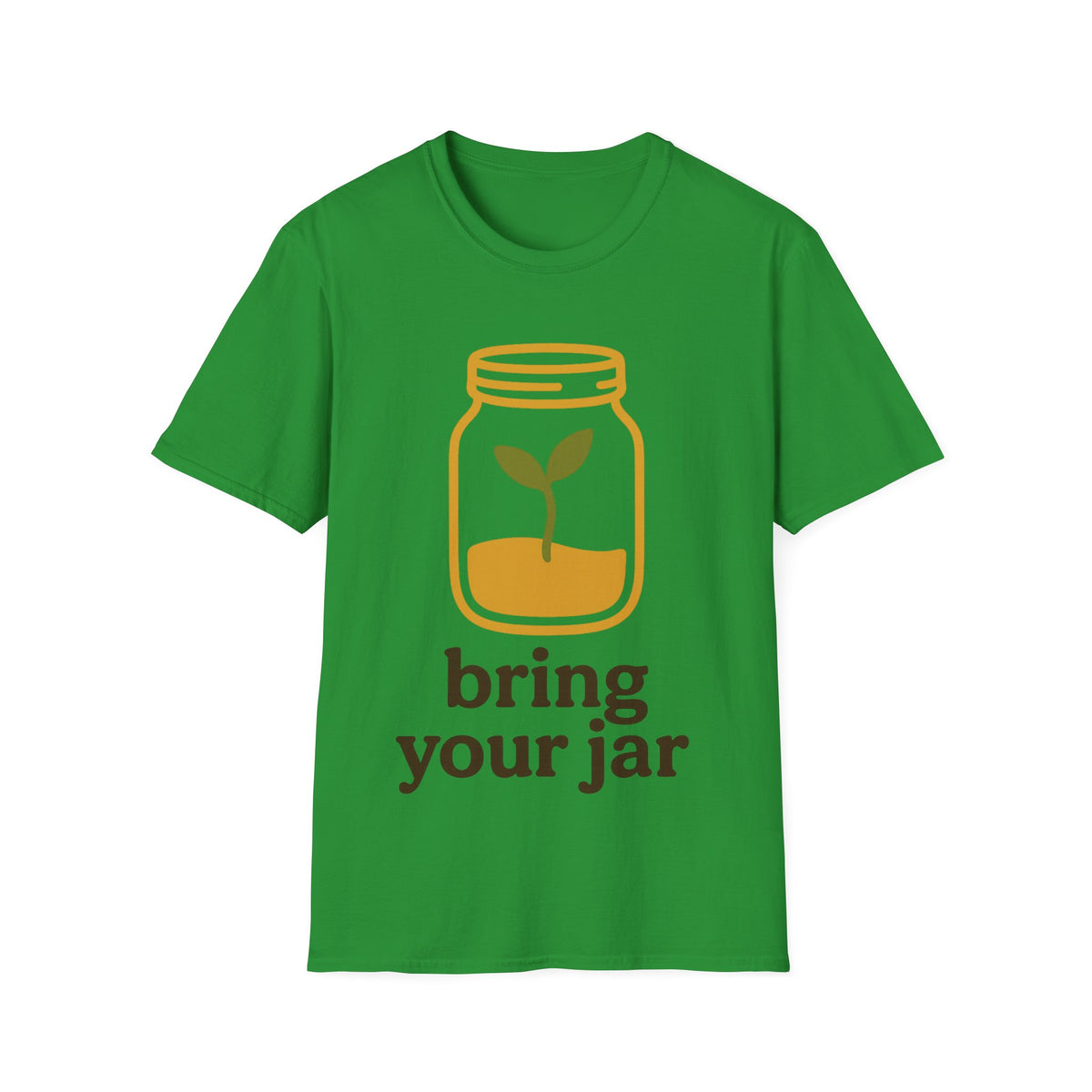 "Bring Your Jar" Zero Waste Eco Friendly Tee - Minimalist Sustainable Mason Jar White T-Shirt - Trending Now - September 2026