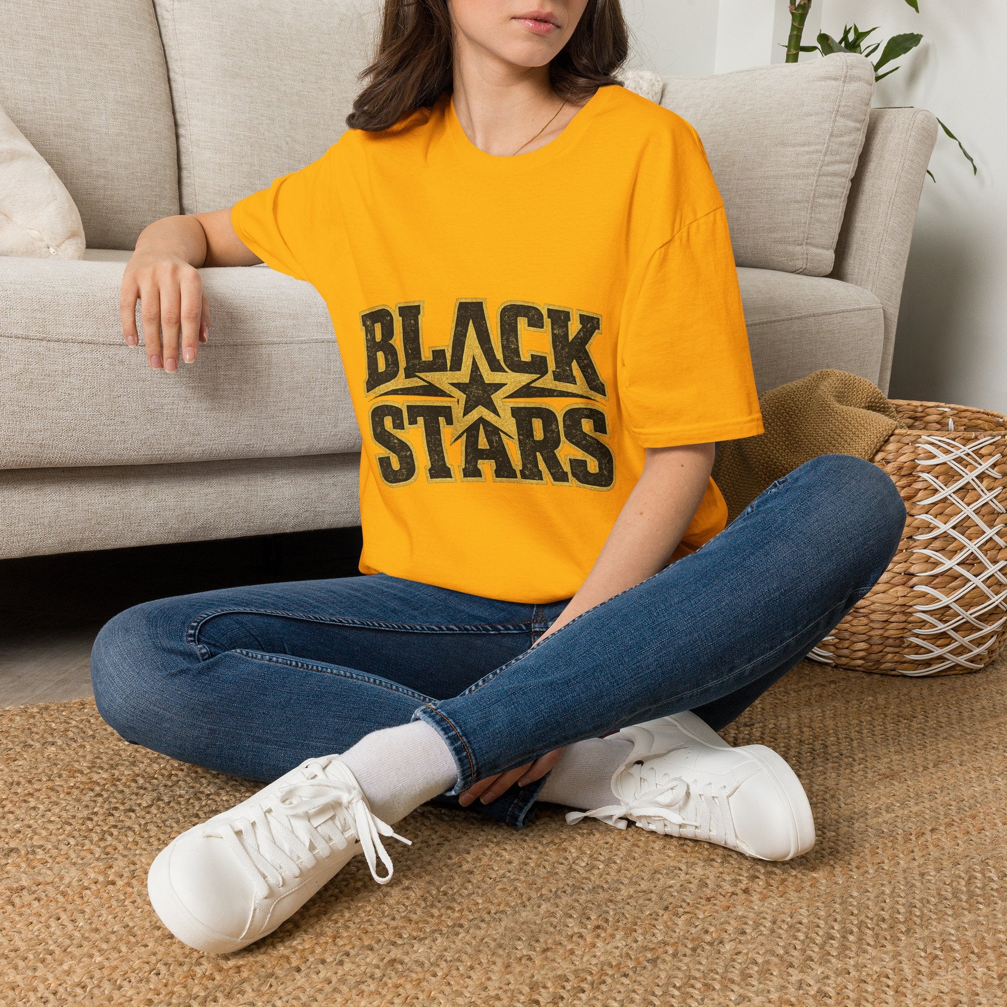 Ghana Black Stars T-Shirt — Bold Vintage Star Logo Tee