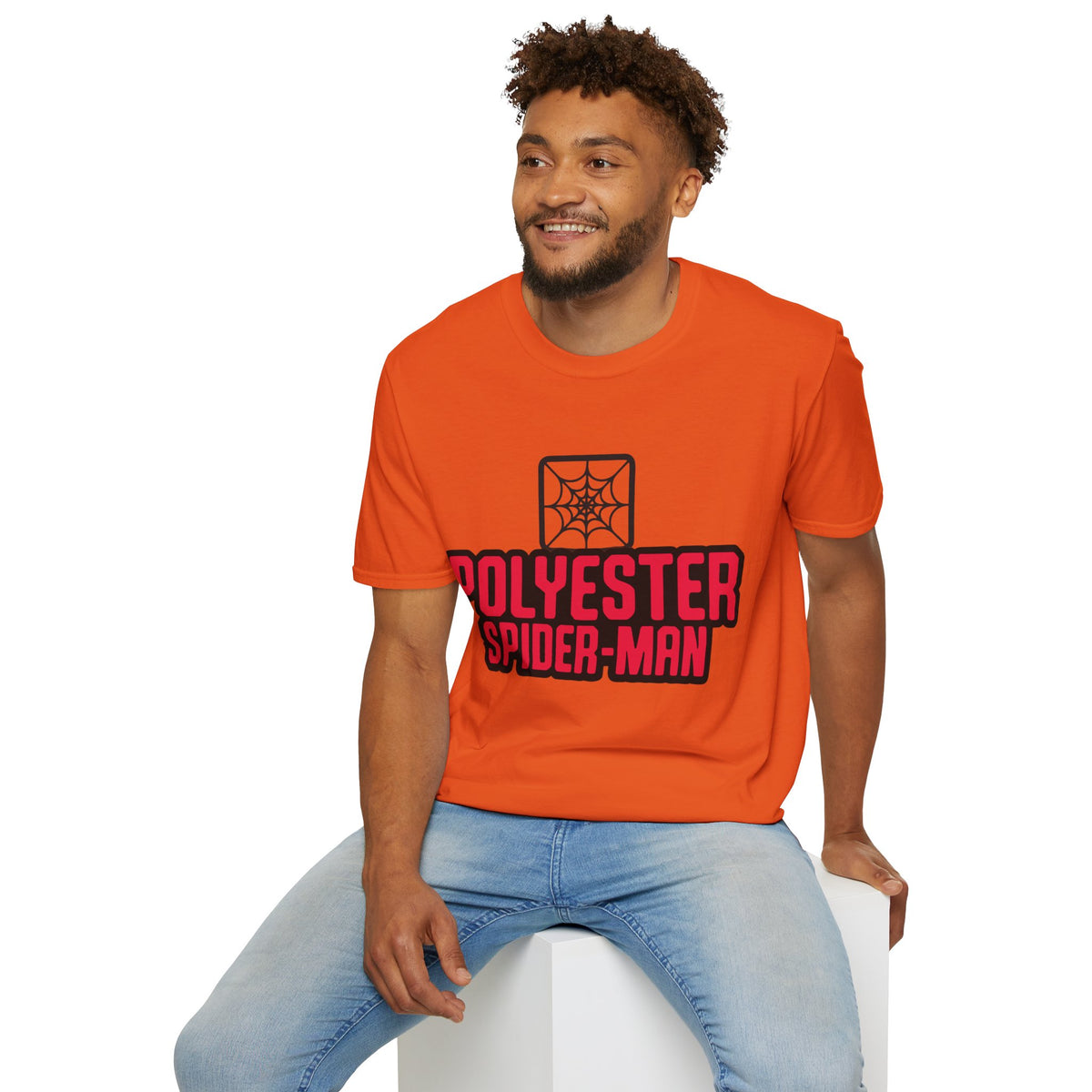 Spider-Man Polyester Graphic Tee — Bold Retro Logo Spiderweb T-Shirt - Trending Now - August 2026